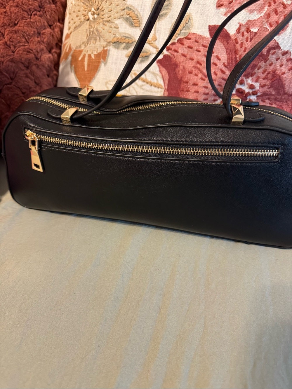 Leopard Print Shoulder Bag with Matching Wallet - Brown/Black - Picture 3 of 9